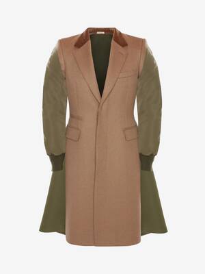 McQueen Graffiti Hybrid Coat