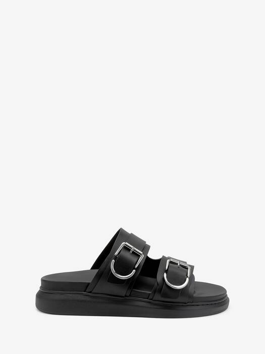 Hybrid Slide in Black/Silver | Alexander McQueen US