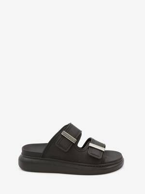 Men's Hybrid Slide in Black | Alexander McQueen US