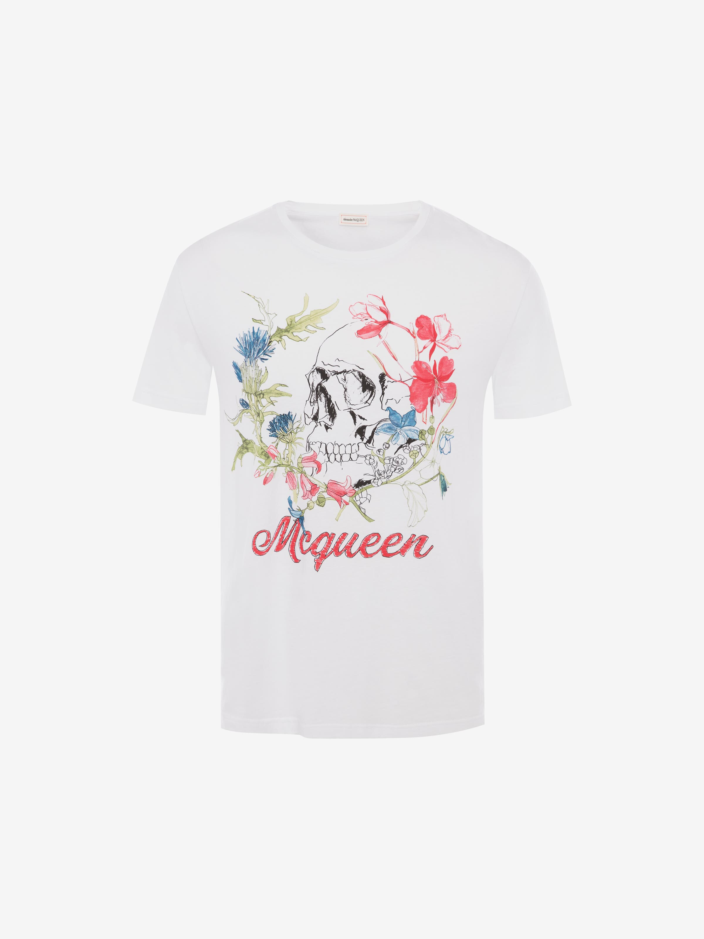 Alexander McQUEEN 再構築 フローラルスカル スウェット M