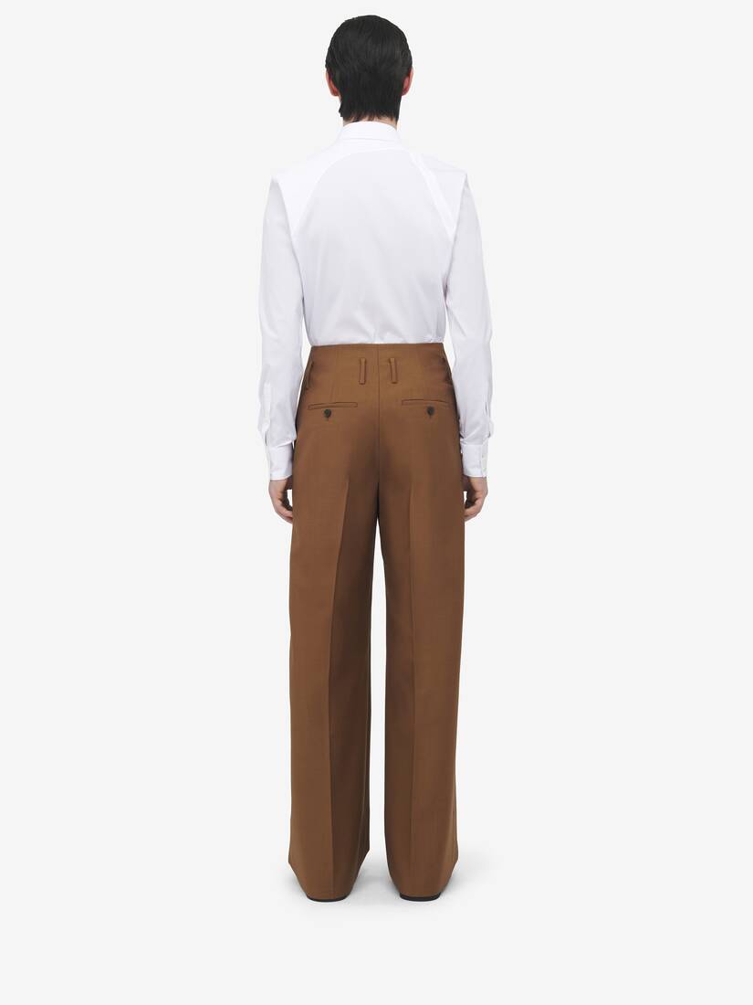 Wide Leg Tailored Trousers