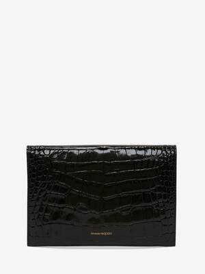 Skull clutch in Black | Alexander McQueen US