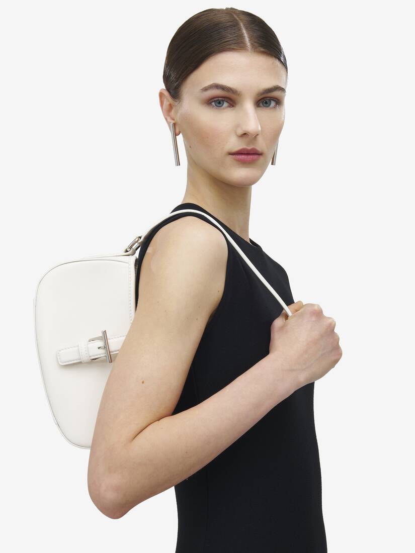 Borsa a spalla mini con fibbia a T
