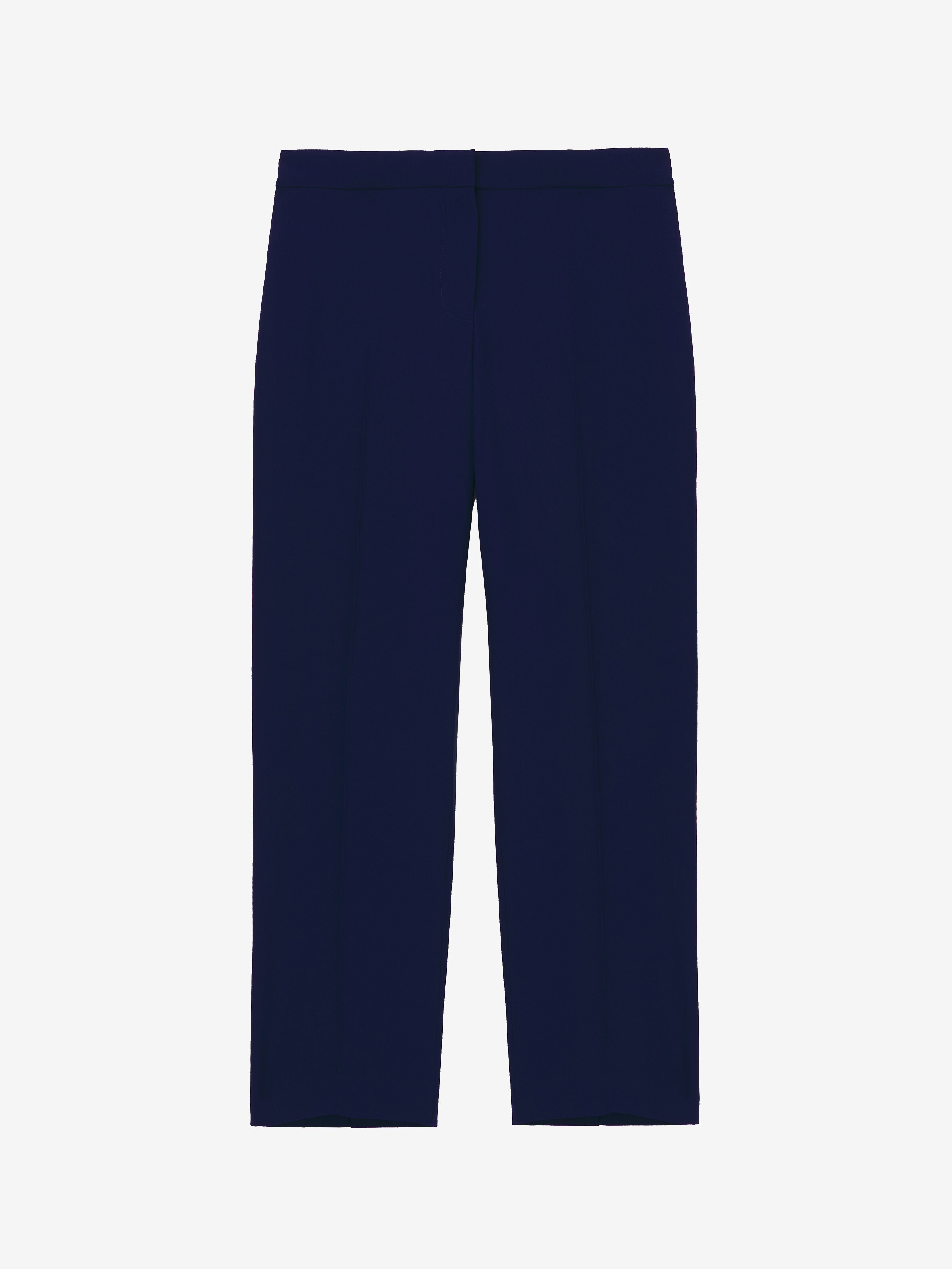 Pantalon cigarette, en crêpe feuille