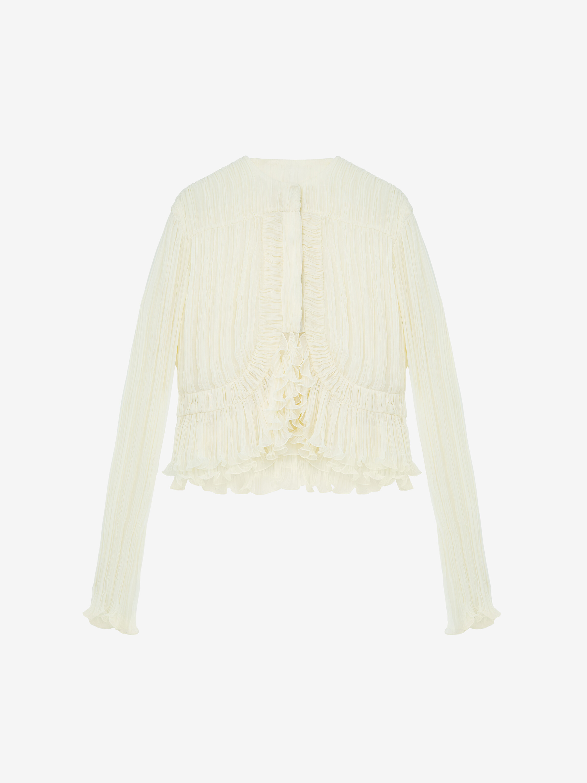 Pleated Creponne Top