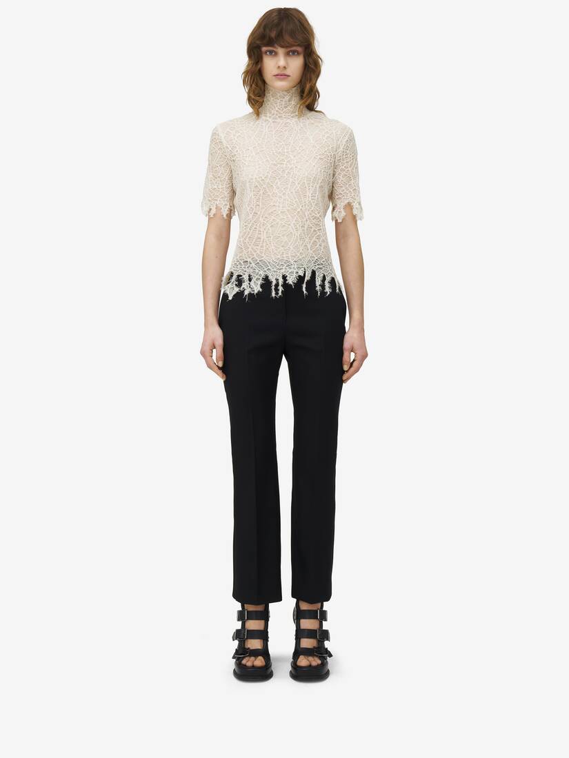 Knitted Cobweb Lace Top