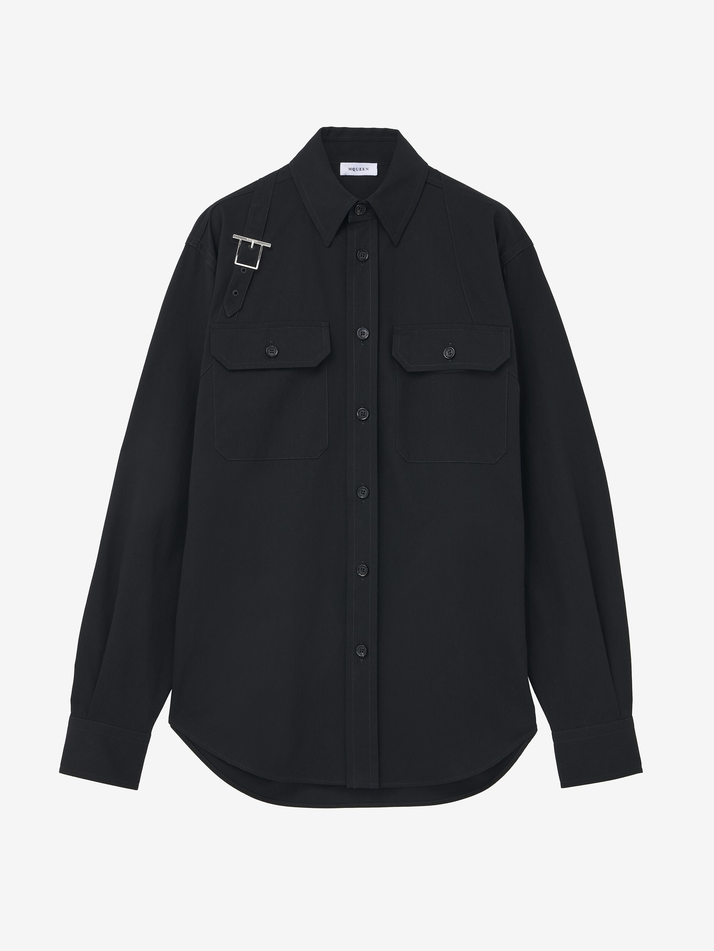 Surchemise harnais T-bar pour Homme en Noir in 75% Coton, 25% Polyamide | Alexander McQueen - image 2