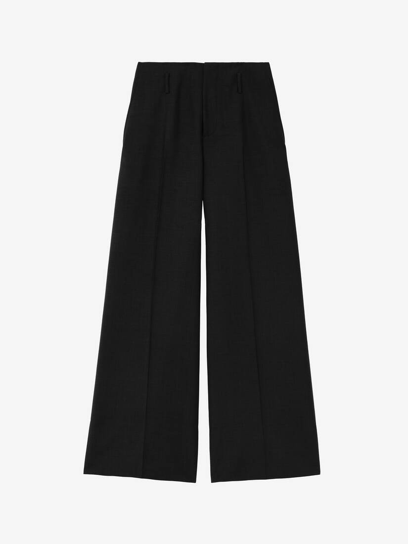 Wide Leg Tailored Trousers
