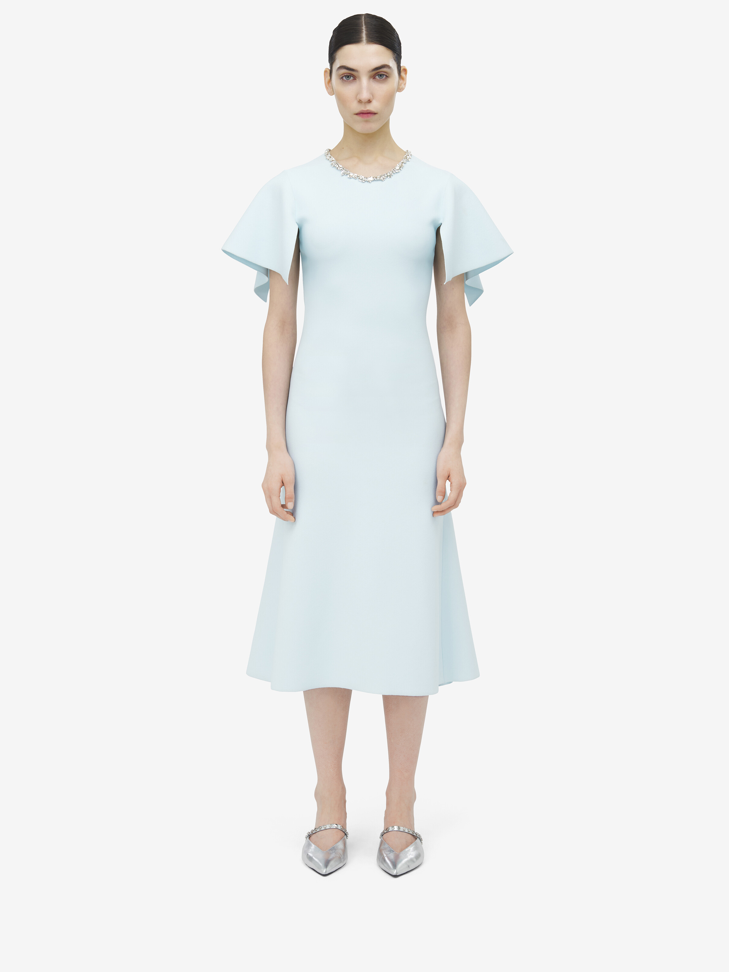 Crystal Stencil Midi Dress