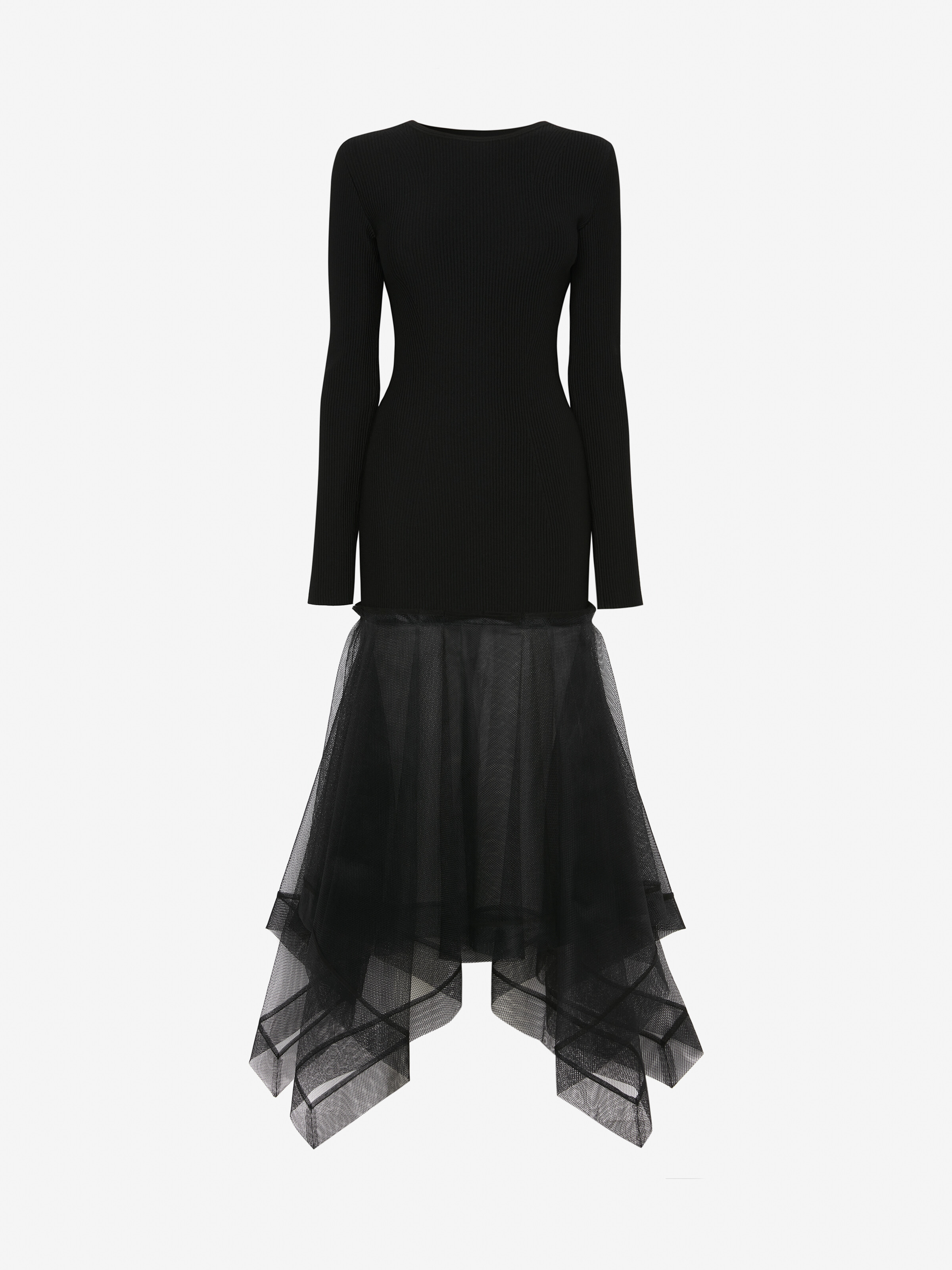 Rückenfreies Strickkleid