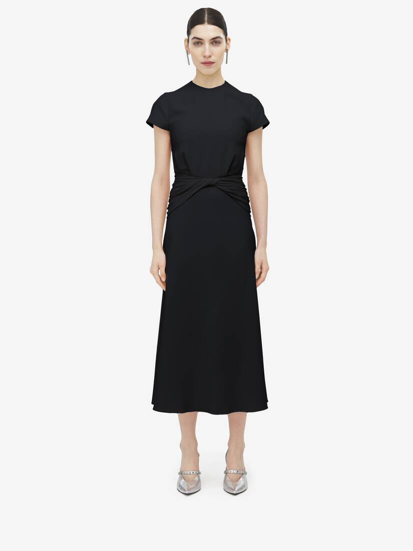 Knot Waist Midi Dress