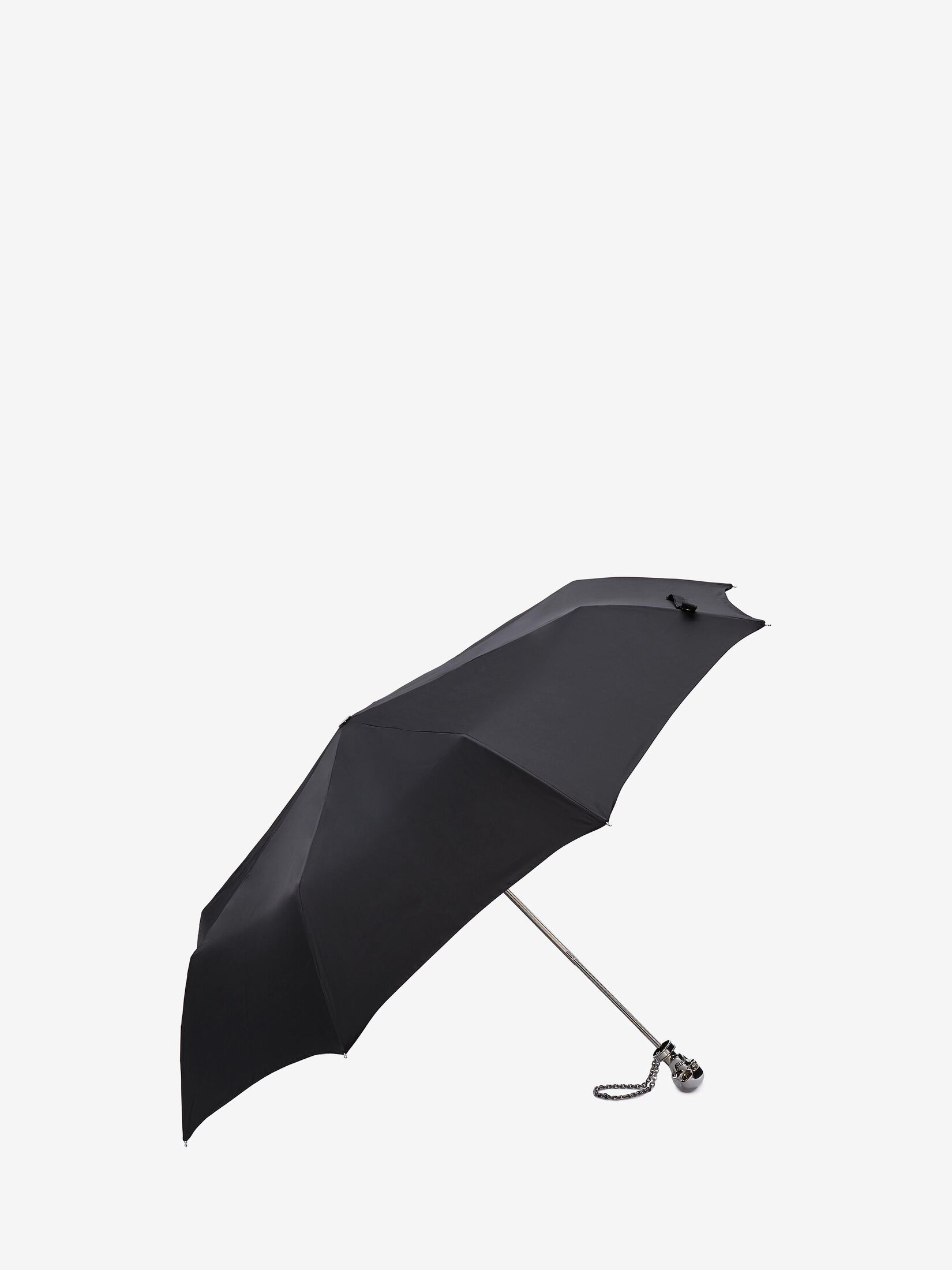 Skull Long Umbrella in Black | Alexander McQueen US