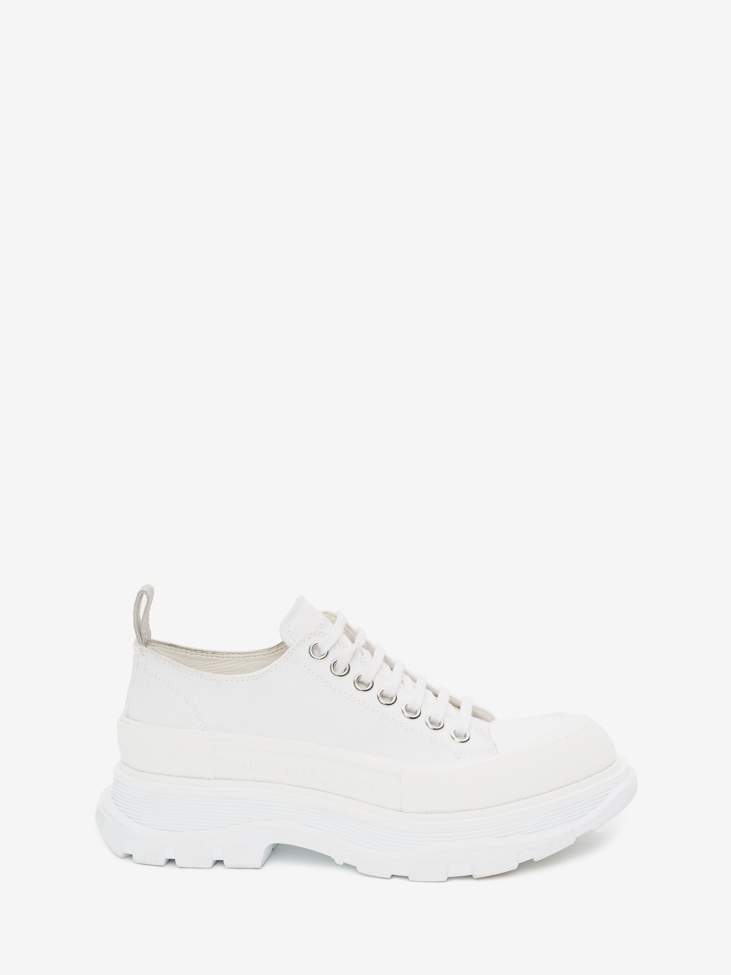 Tread Slick Schnürschuhe für Damen in Weiss in 100% Baumwolle | Alexander McQueen - image 1
