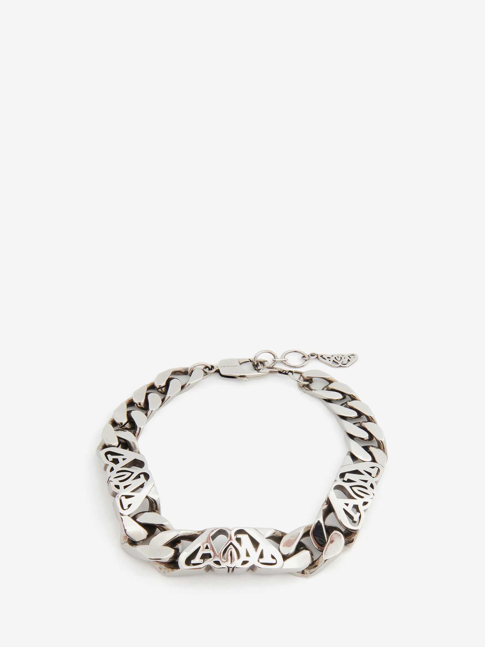 Alexander McQueen Seal-logo chain bracelet - Silver
