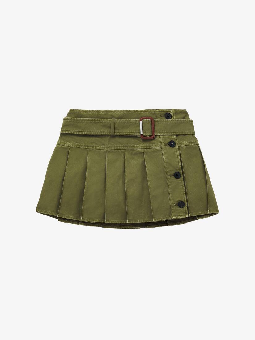 Pleated Mini Skirt