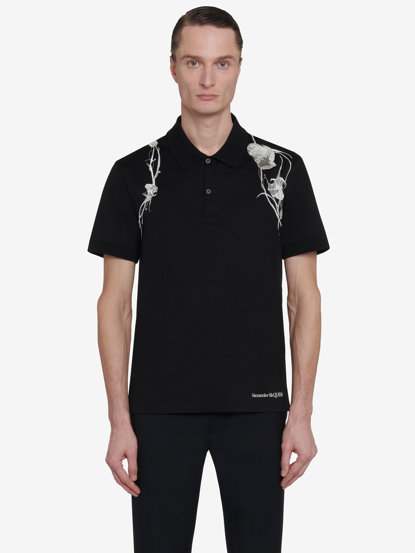 Pressed Flower Harness Polo Shirt