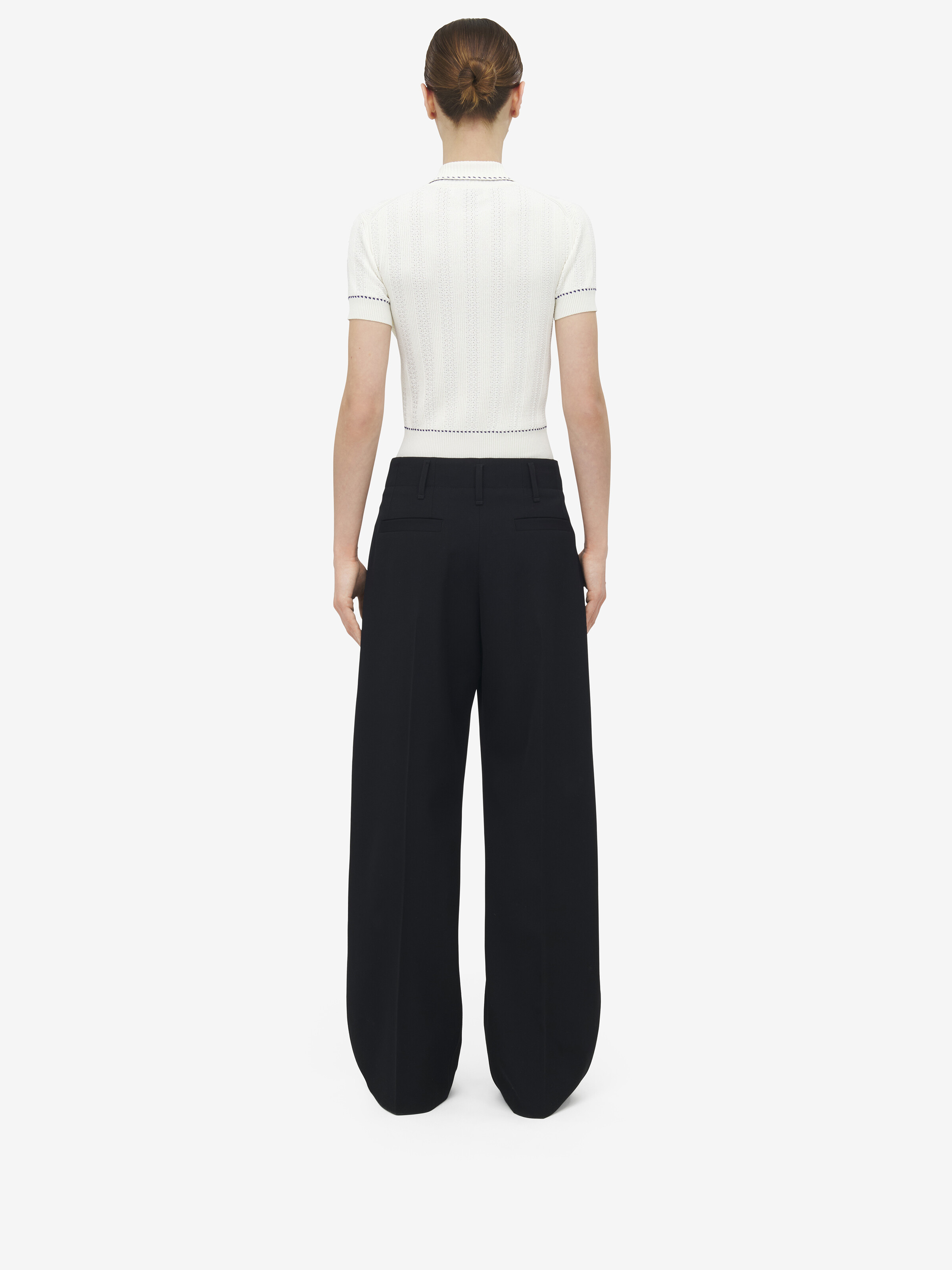Wide Leg Tailored Trousers