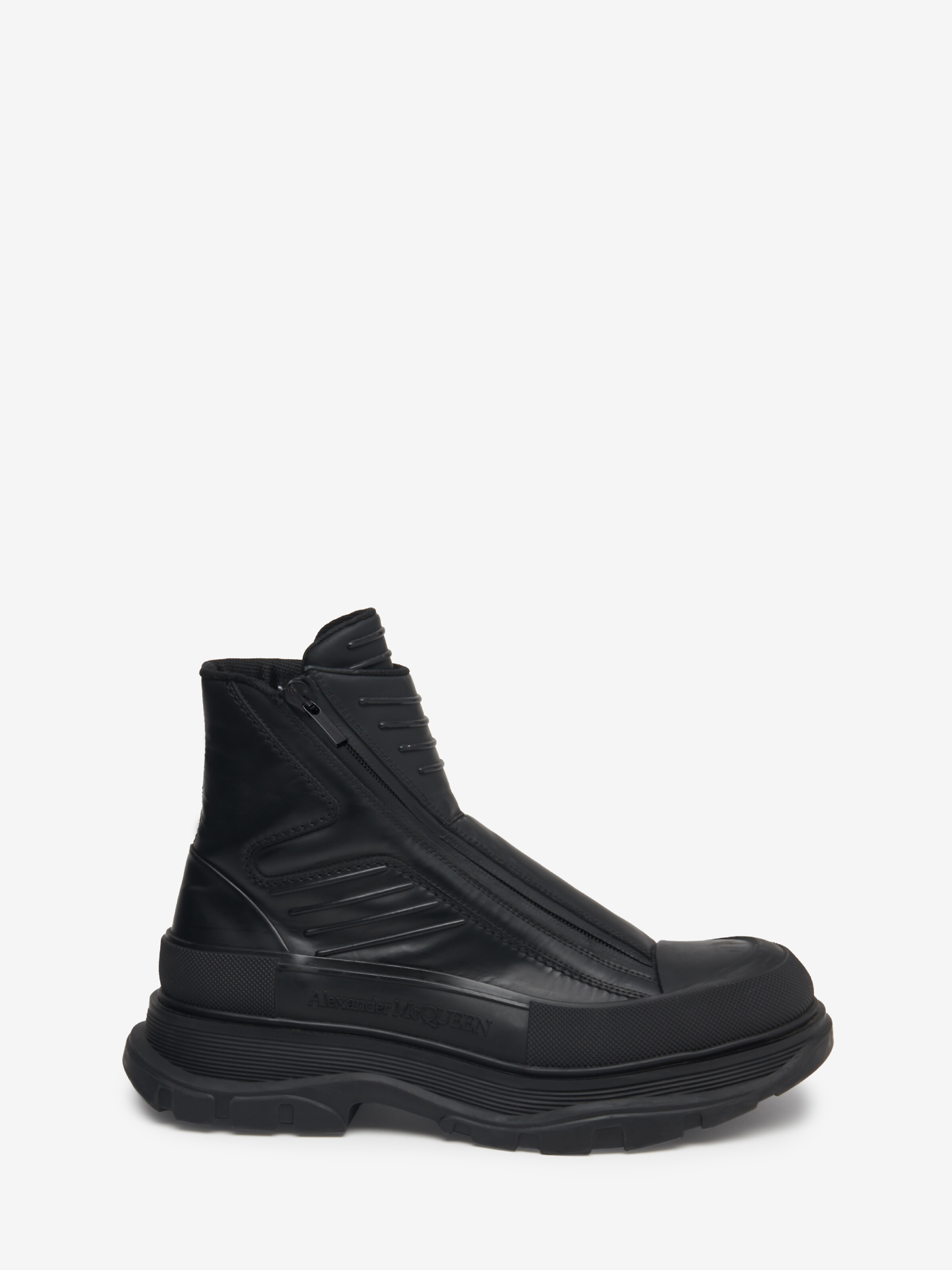 Tread Slick Moto Boot in Black | Alexander McQueen US