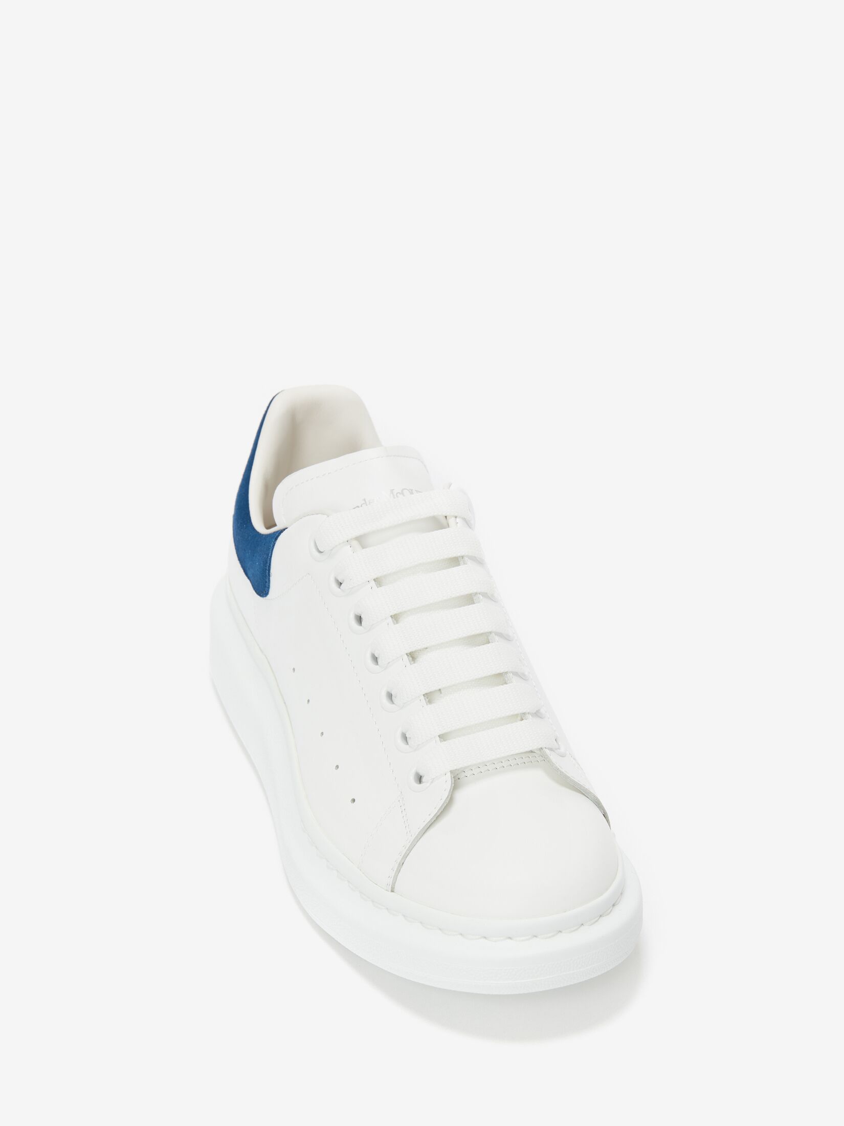 Alexander mcqueen shoes white best sale and blue