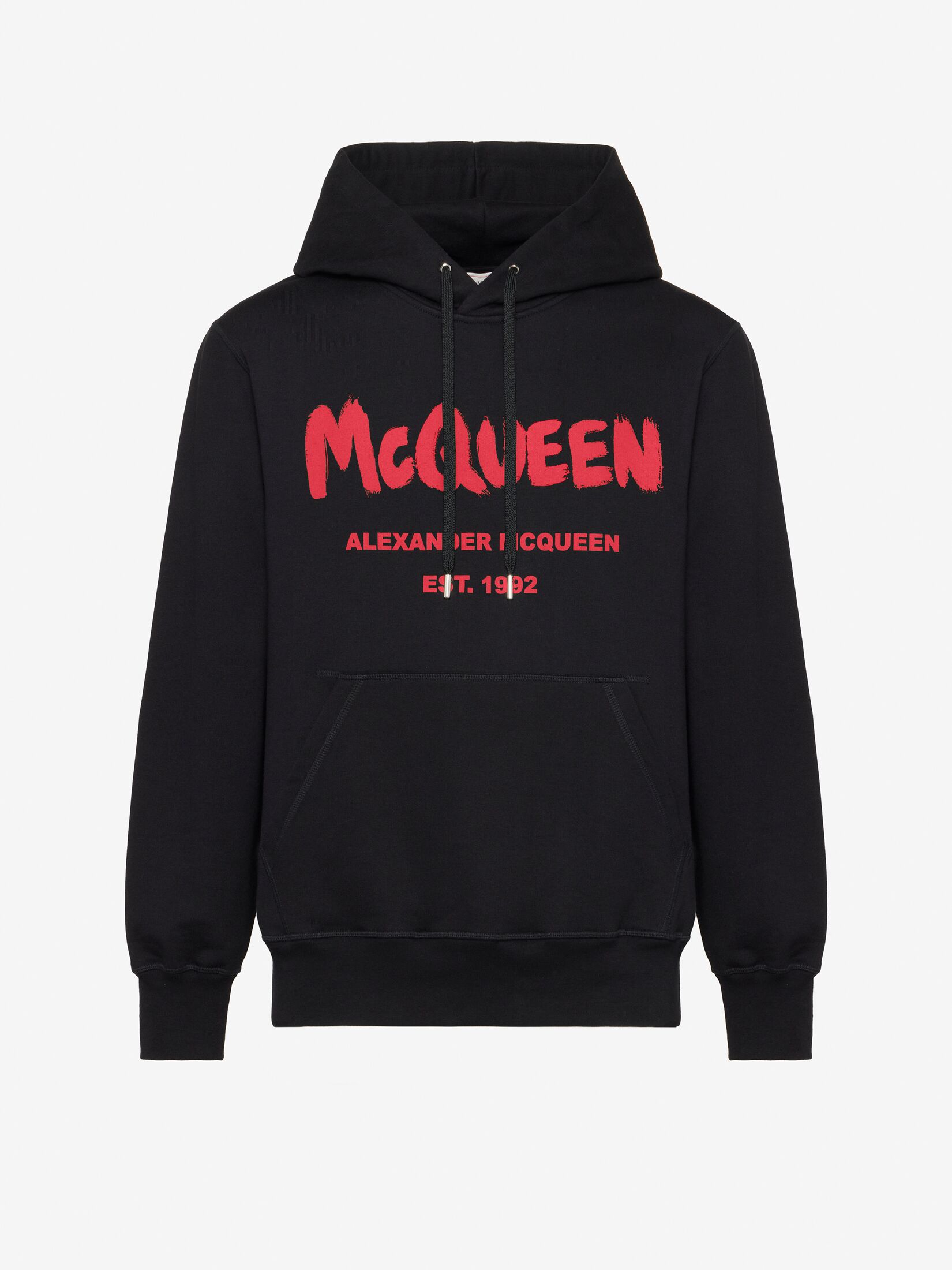 McQueenグラフィティ フード付きスウェットシャツ