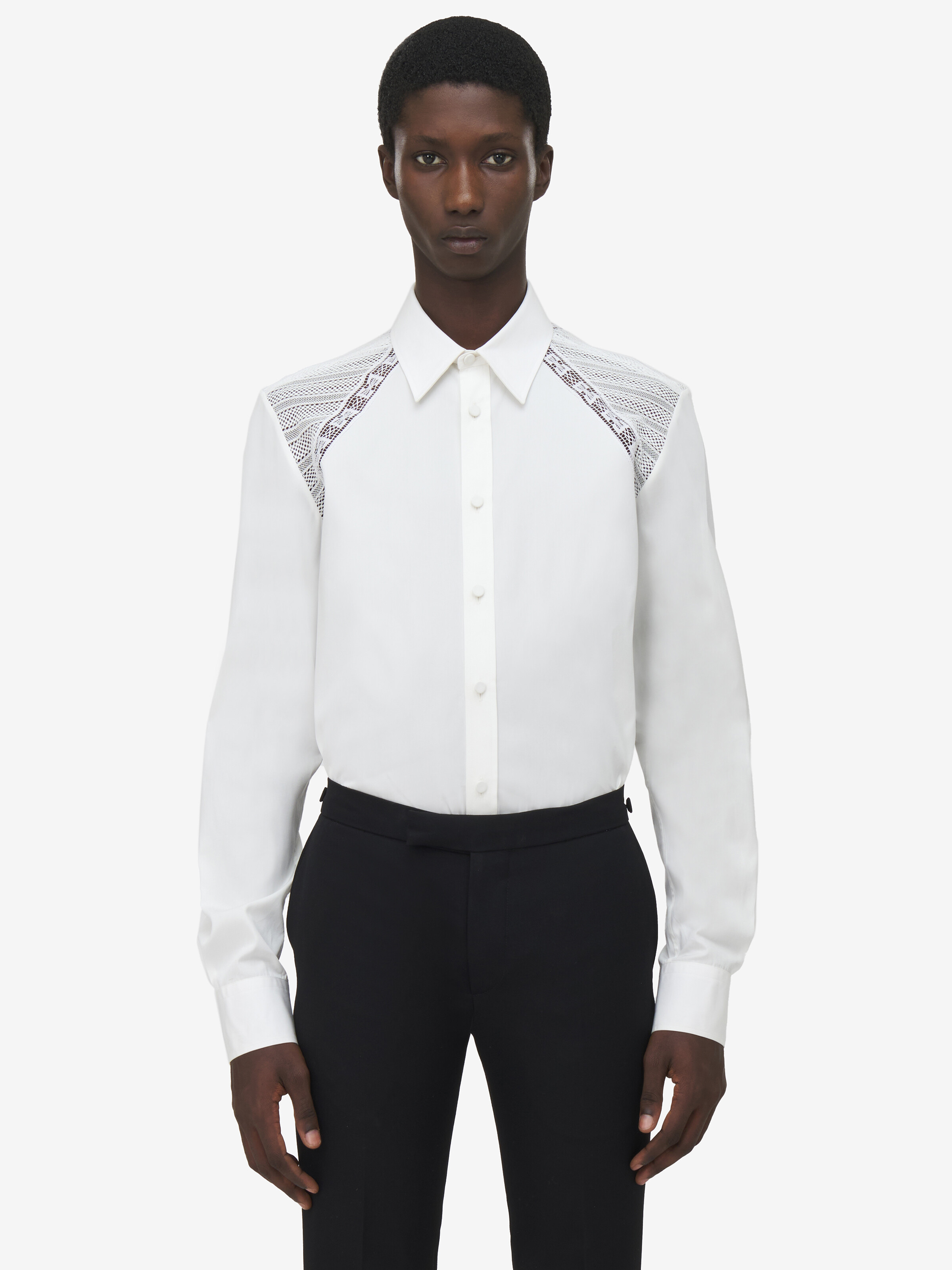 ALEXANDER MCQUEEN LACE HARNESS SHIRT