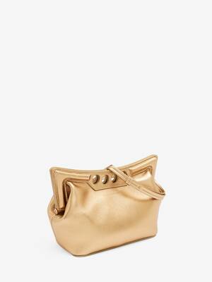 The Mini Peak Bag in Gold | Alexander McQueen HK