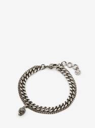 Pave Skull Chain Bracelet