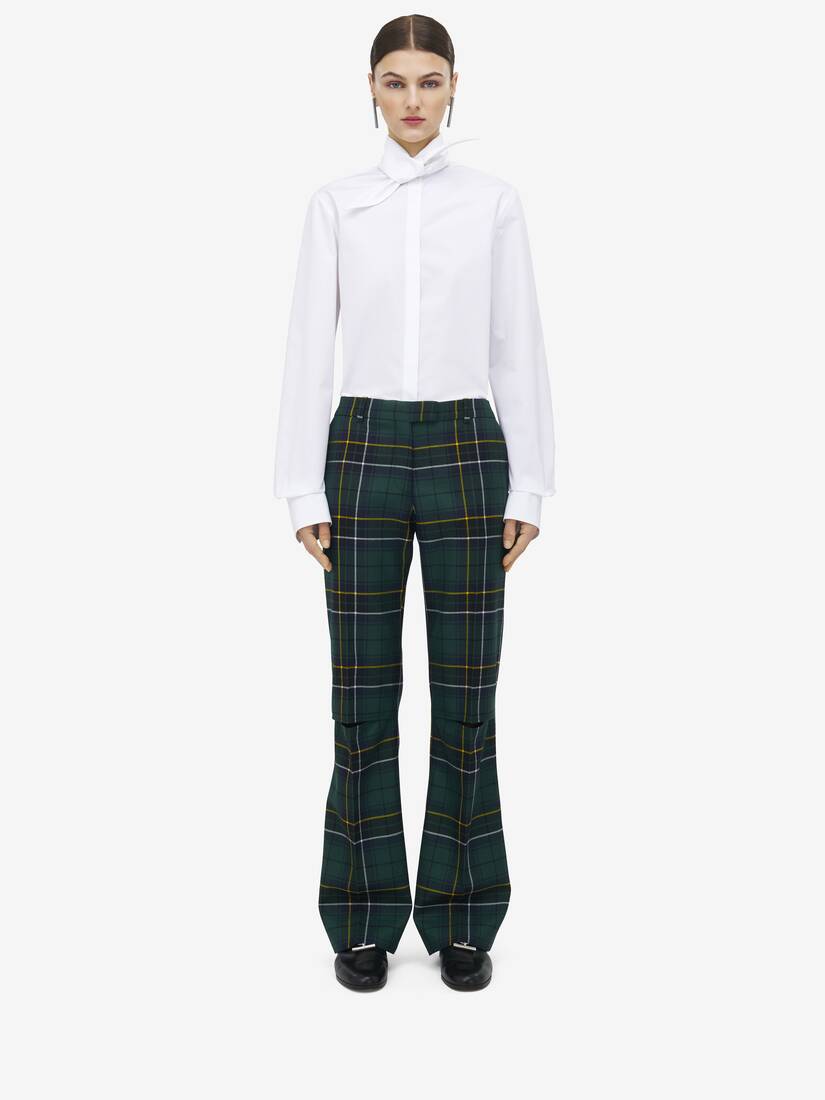 Wool Tartan Trousers