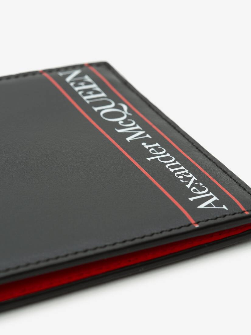 Alexander Mcqueen Billfold Wallet in Black/red
