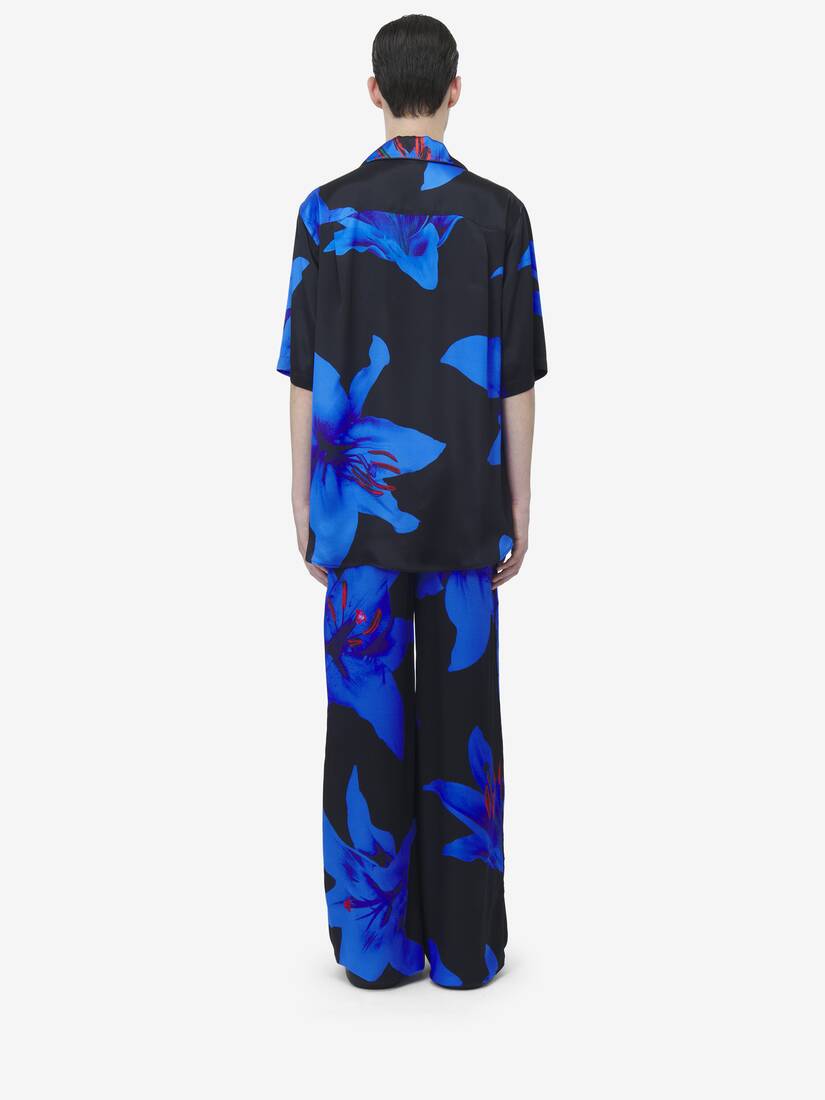 Chemise Hawaïenne Blue Lily