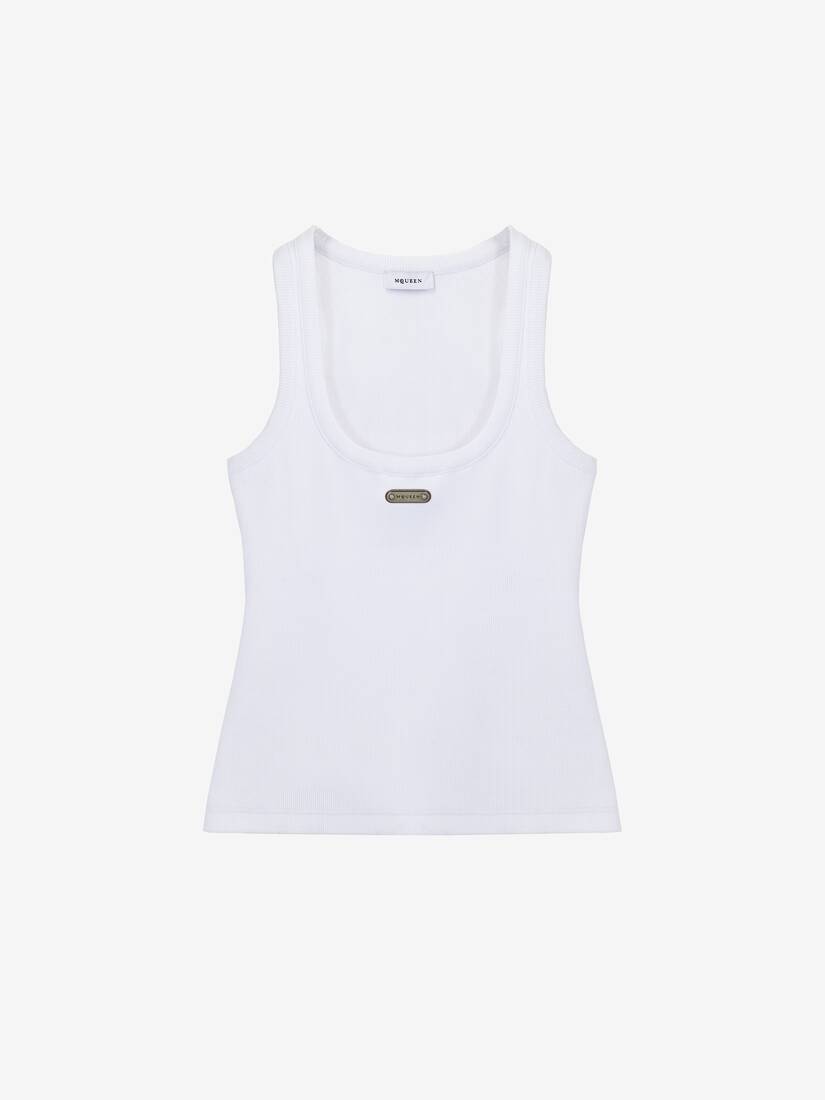 McQueen Placket Tank Top | Alexander McQueen - image 1