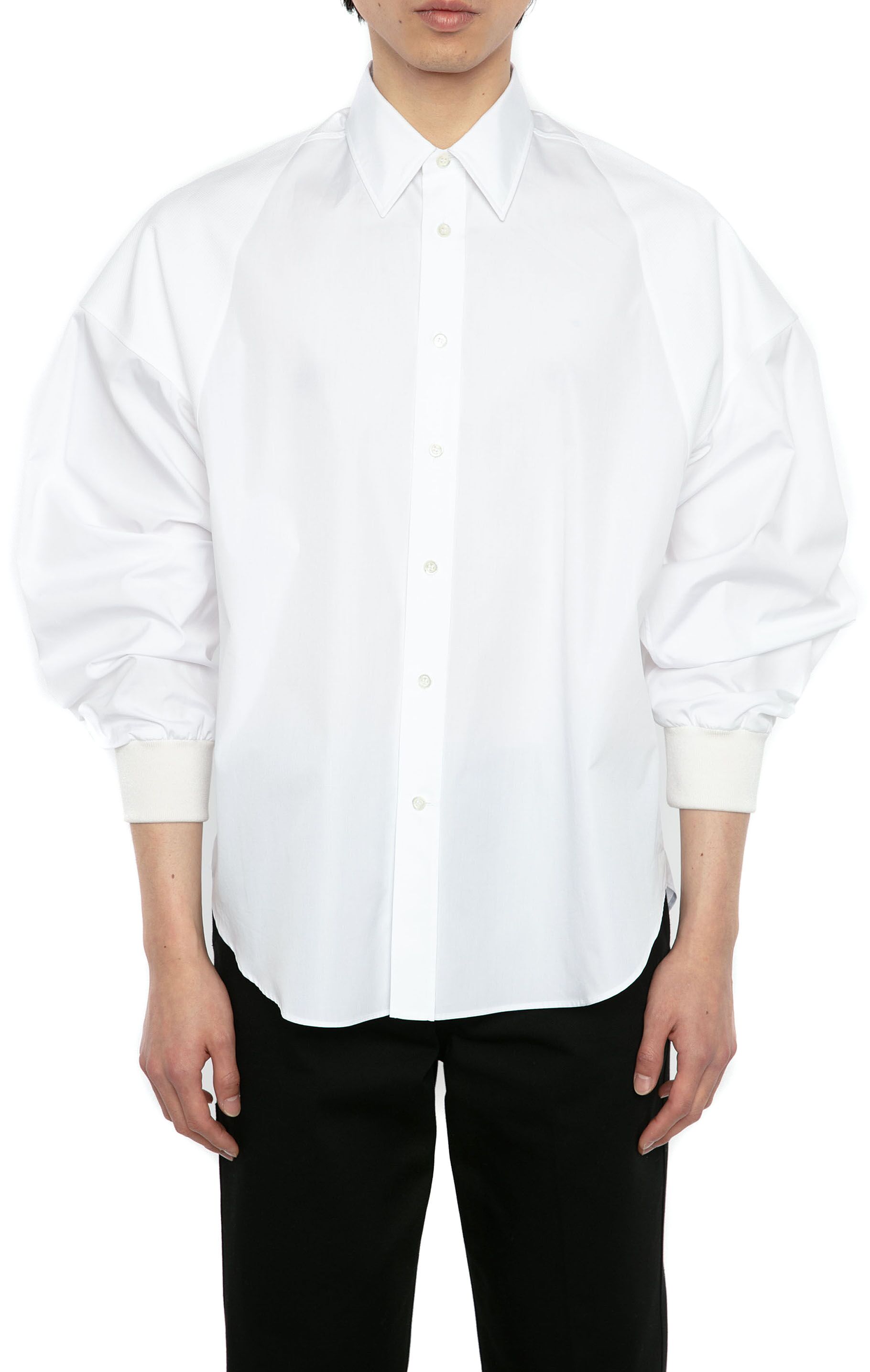 Men's SPORT SHIRT SHIRTS in White in 100% Cotton | Alexander McQueen - image 1