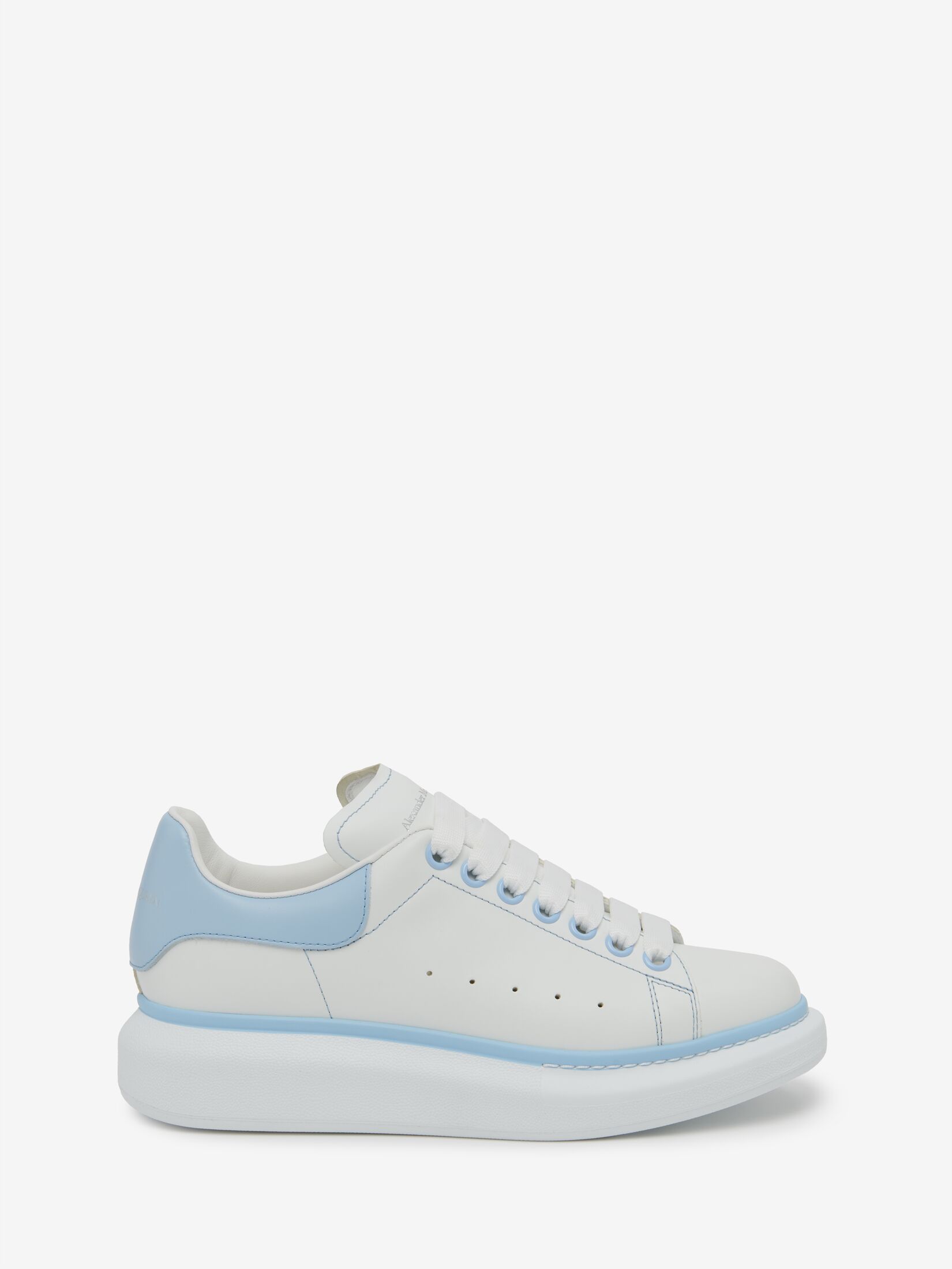 Oversized Sneaker in White/Powder Blue | Alexander McQueen AU