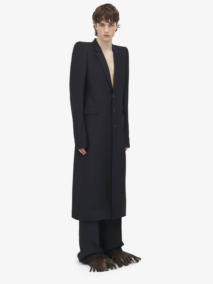 Couture-Mantel mit überschnittenen Schultern