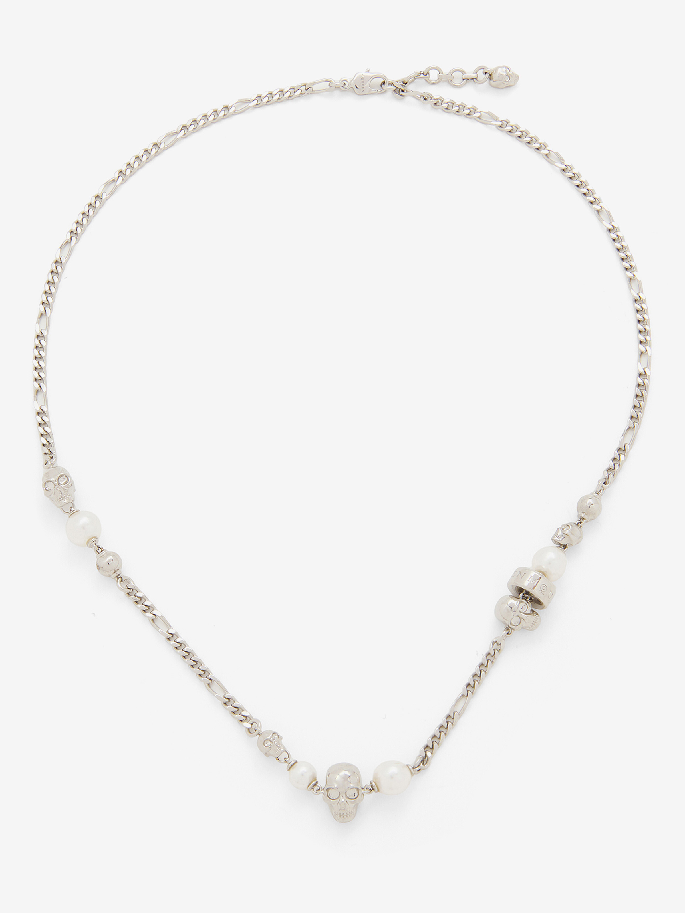 Skull and Pearl Necklace