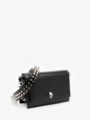 Alexander McQueen Small Skull Bag in Black/Silver