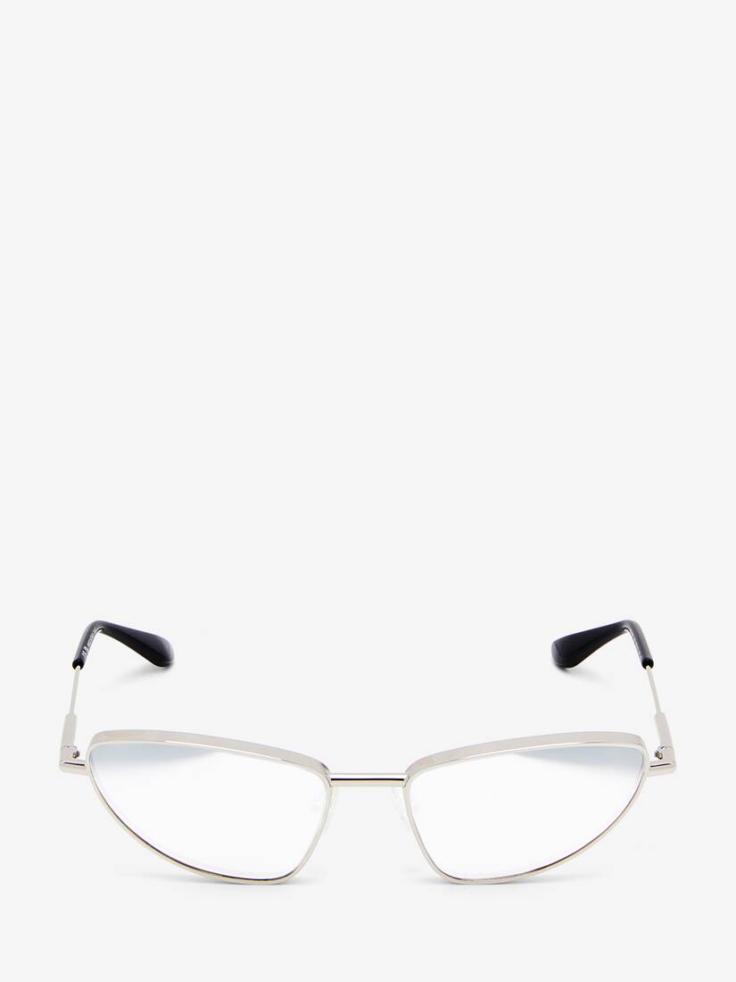 Metal T-bar Soft Cat-eye Sunglasses