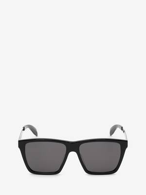 McQueen Graffiti Flat Top Sunglasses