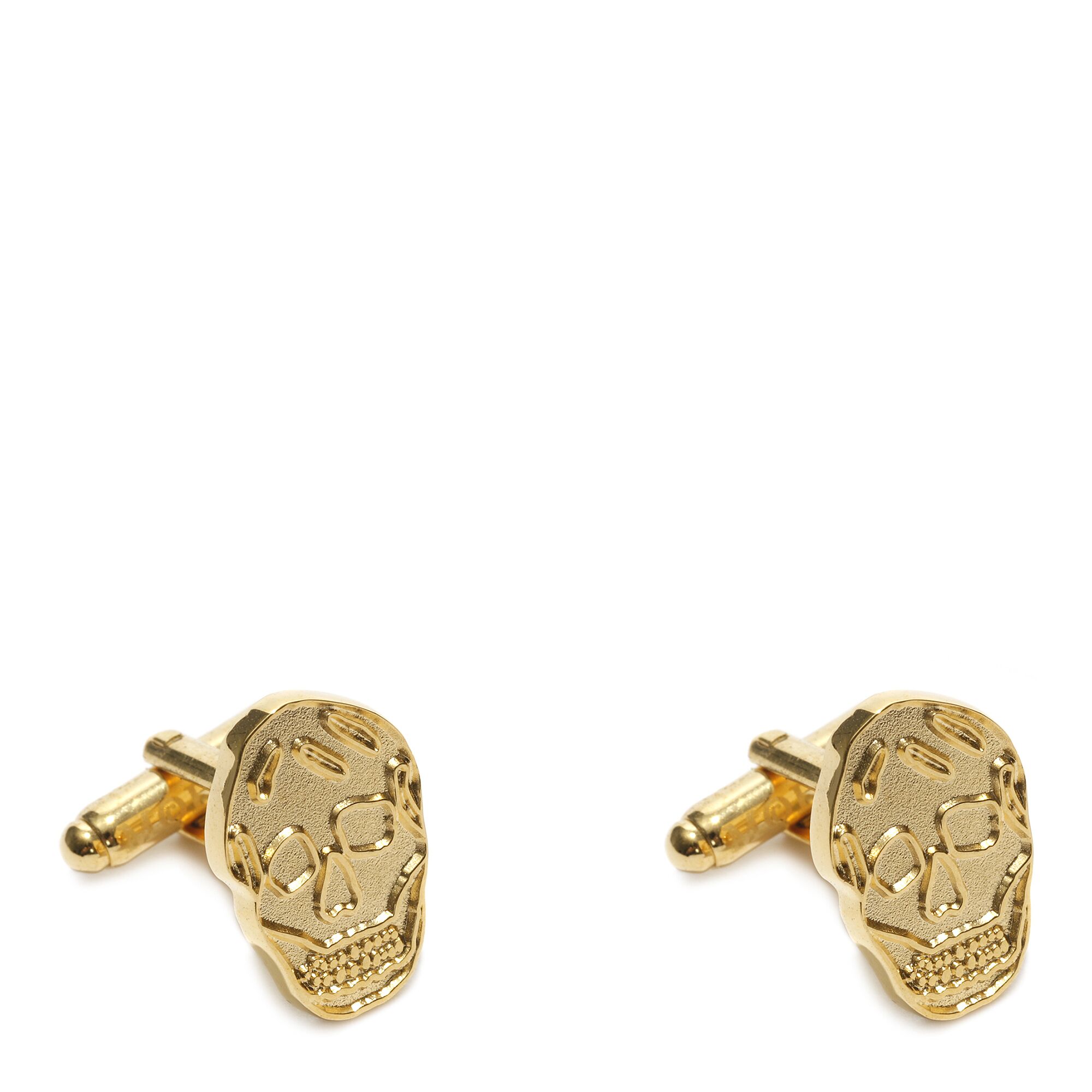 Gold skull cufflinks
