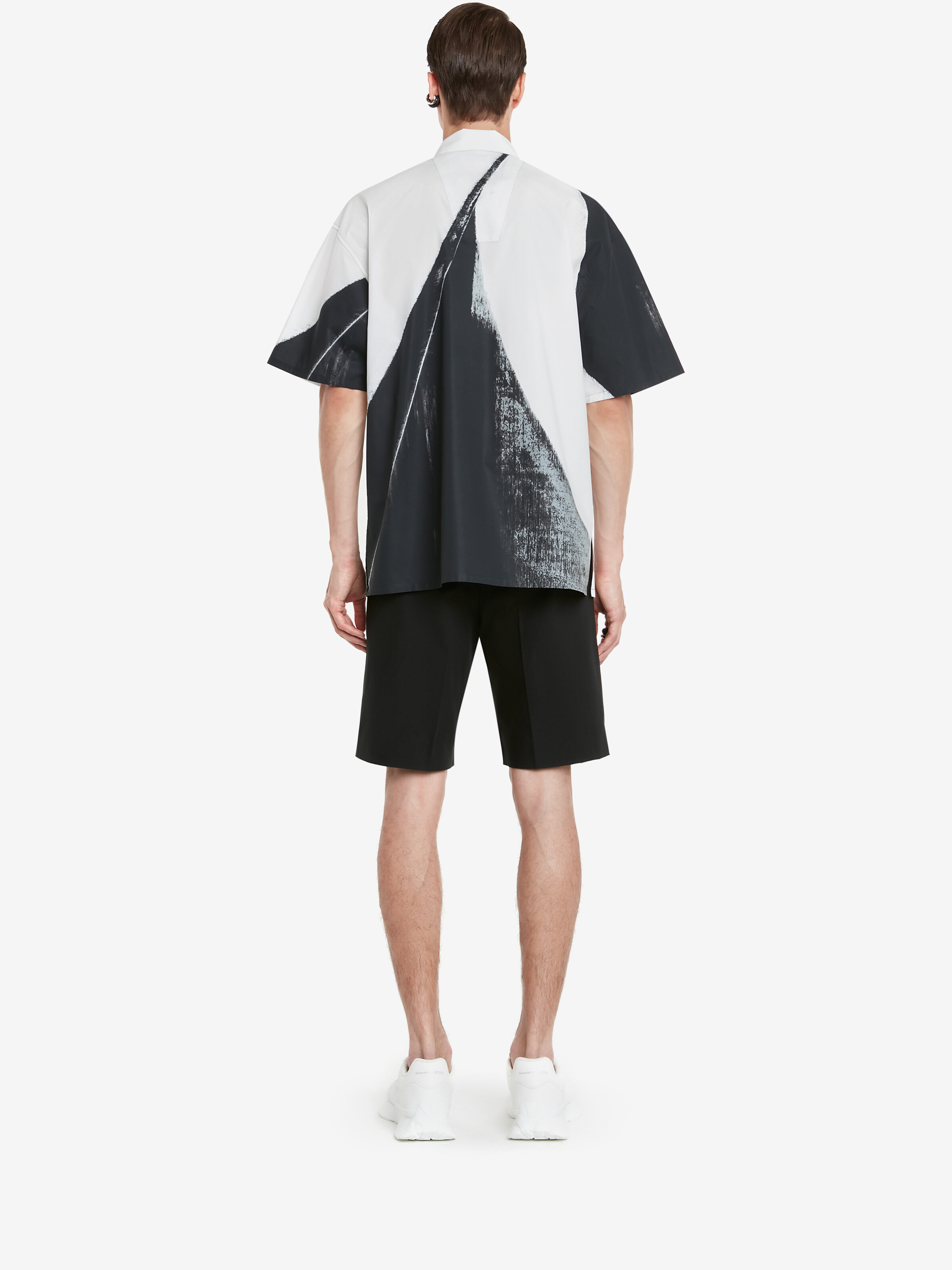 Hawaii-Hemd mit Pinselstrichmotiv