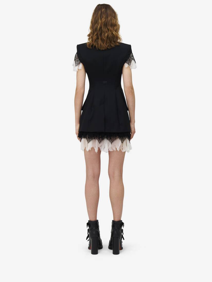 Cobweb Lace Mini Skirt