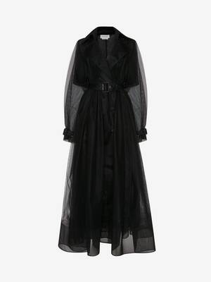 Exploded Pleated Trench Coat