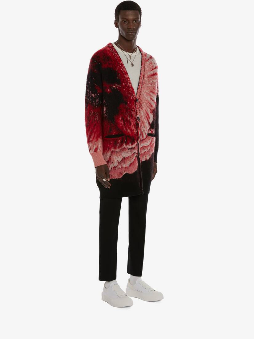 oversized flower cardigan