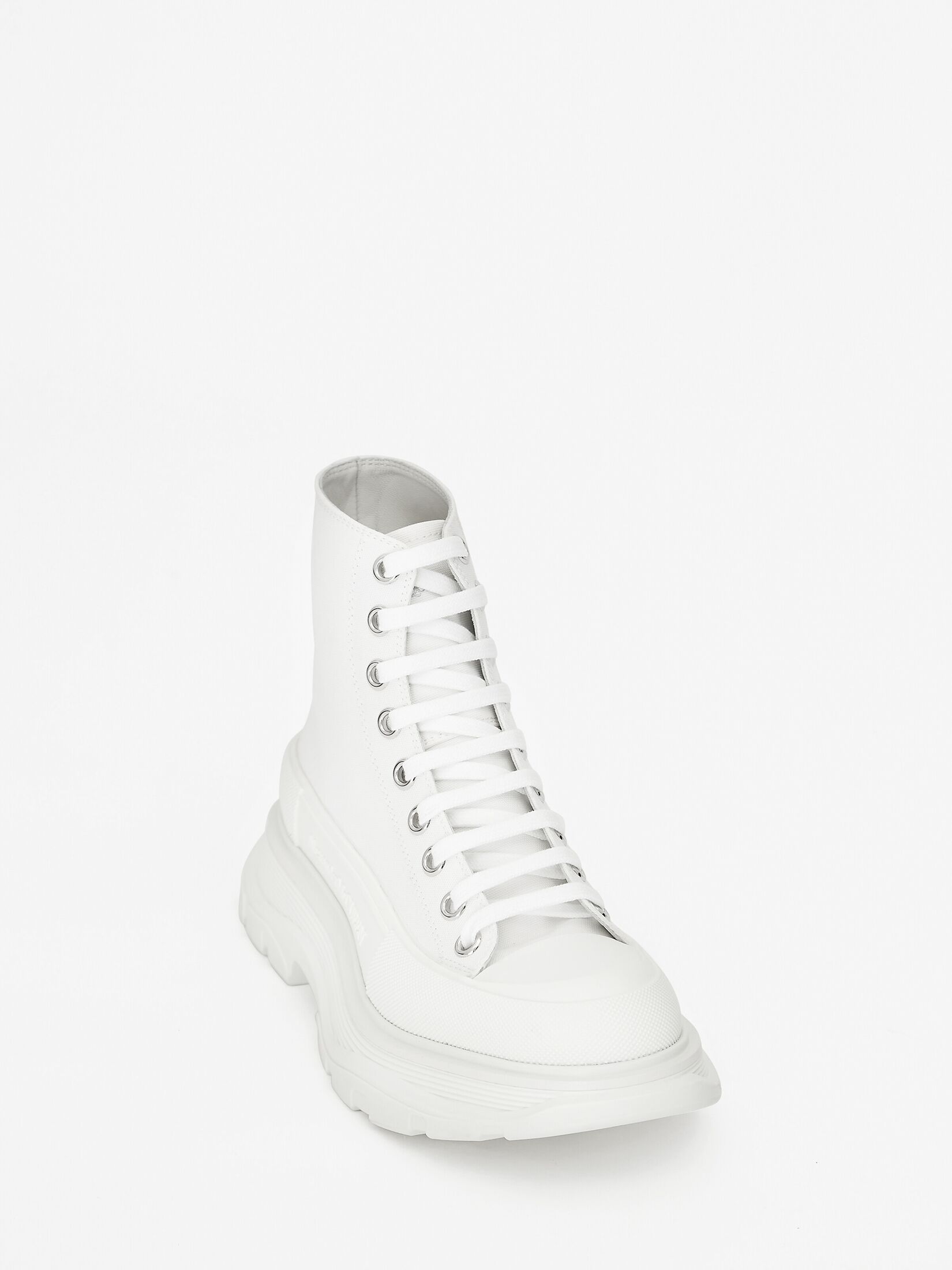 Tread Slick Boot in Black/White | Alexander McQueen US