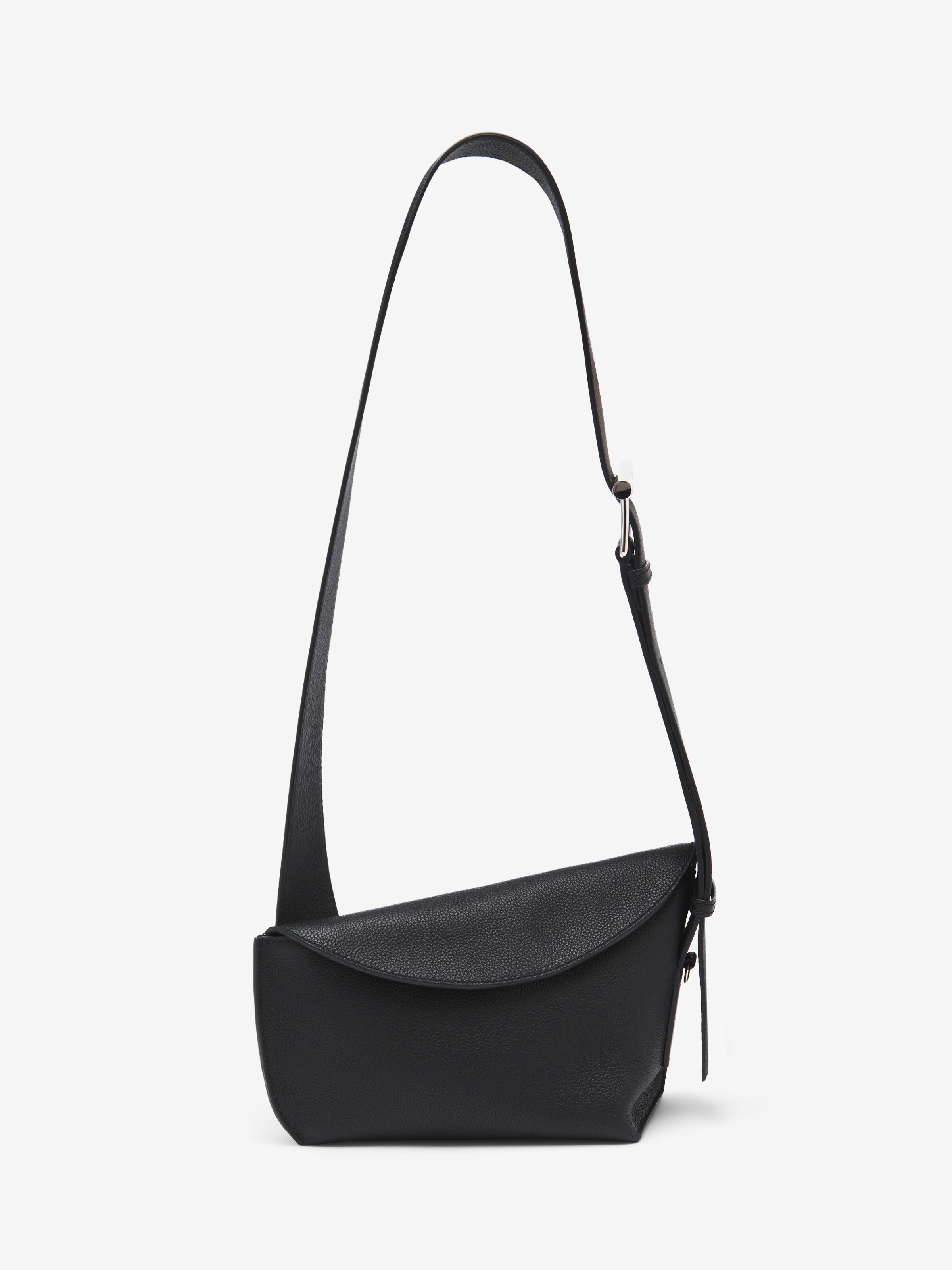 McQueen T-Bar Sling Bag in Black in Calf Leather | Alexander McQueen - image 1