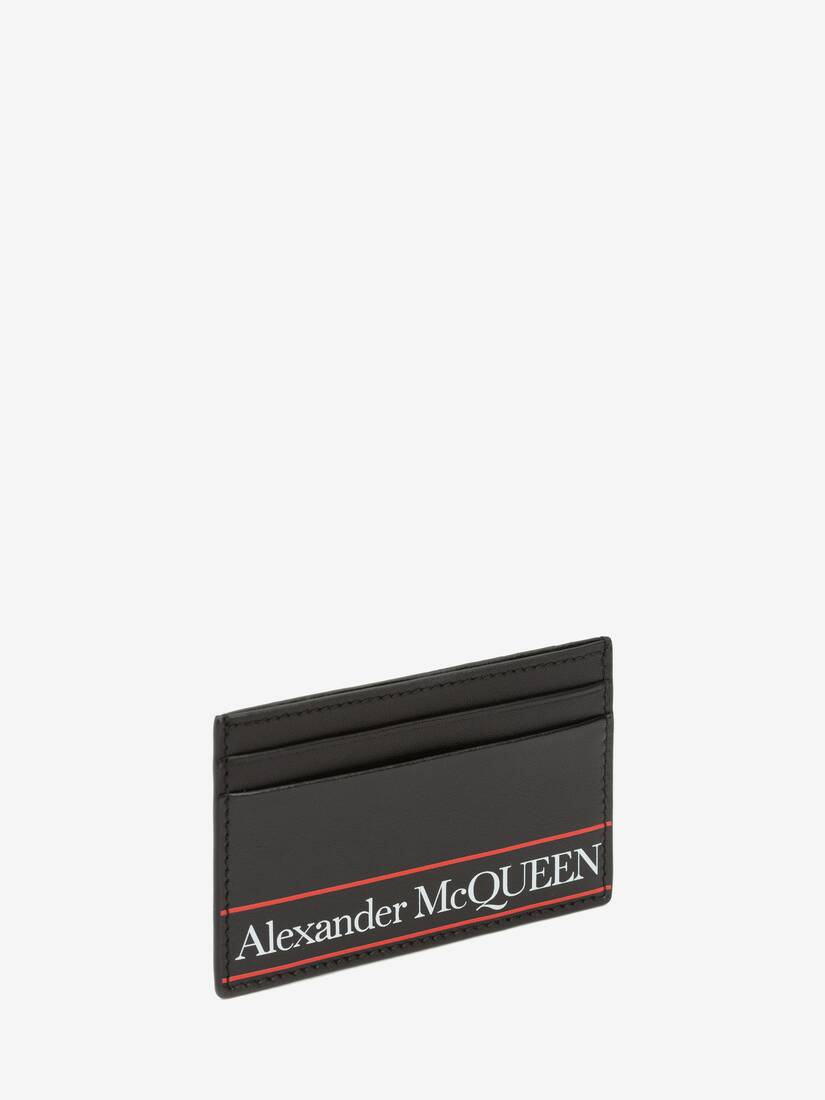 Men's Alexander Mcqueen Cardholder in Black/red