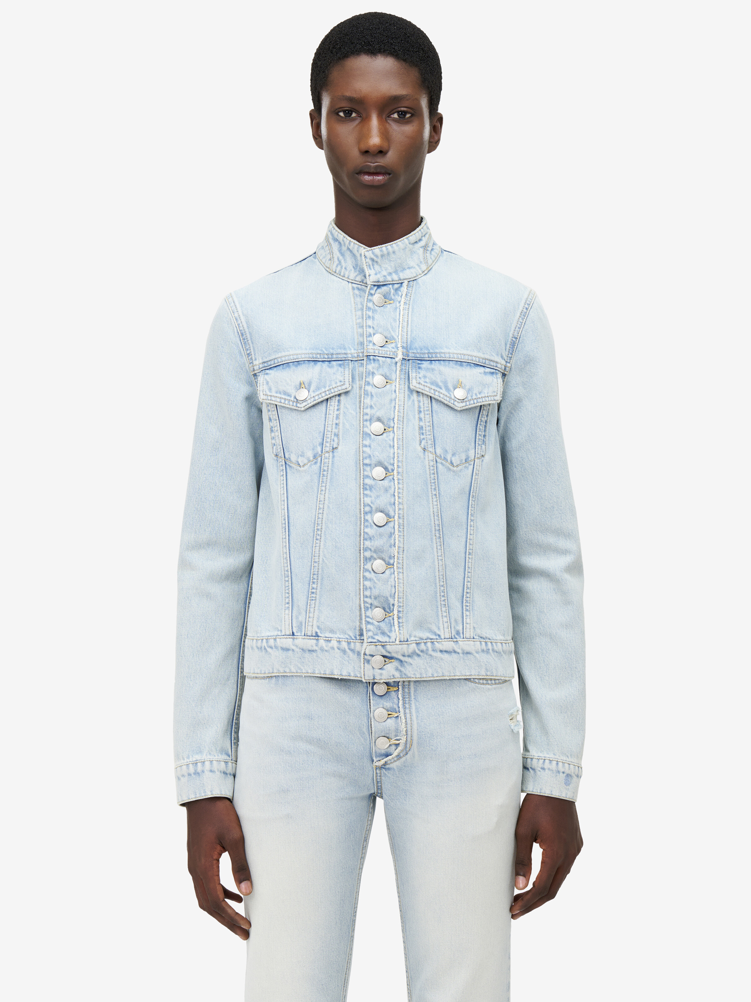 石洗牛仔外套 in 100% 棉 | Alexander McQueen - image 6