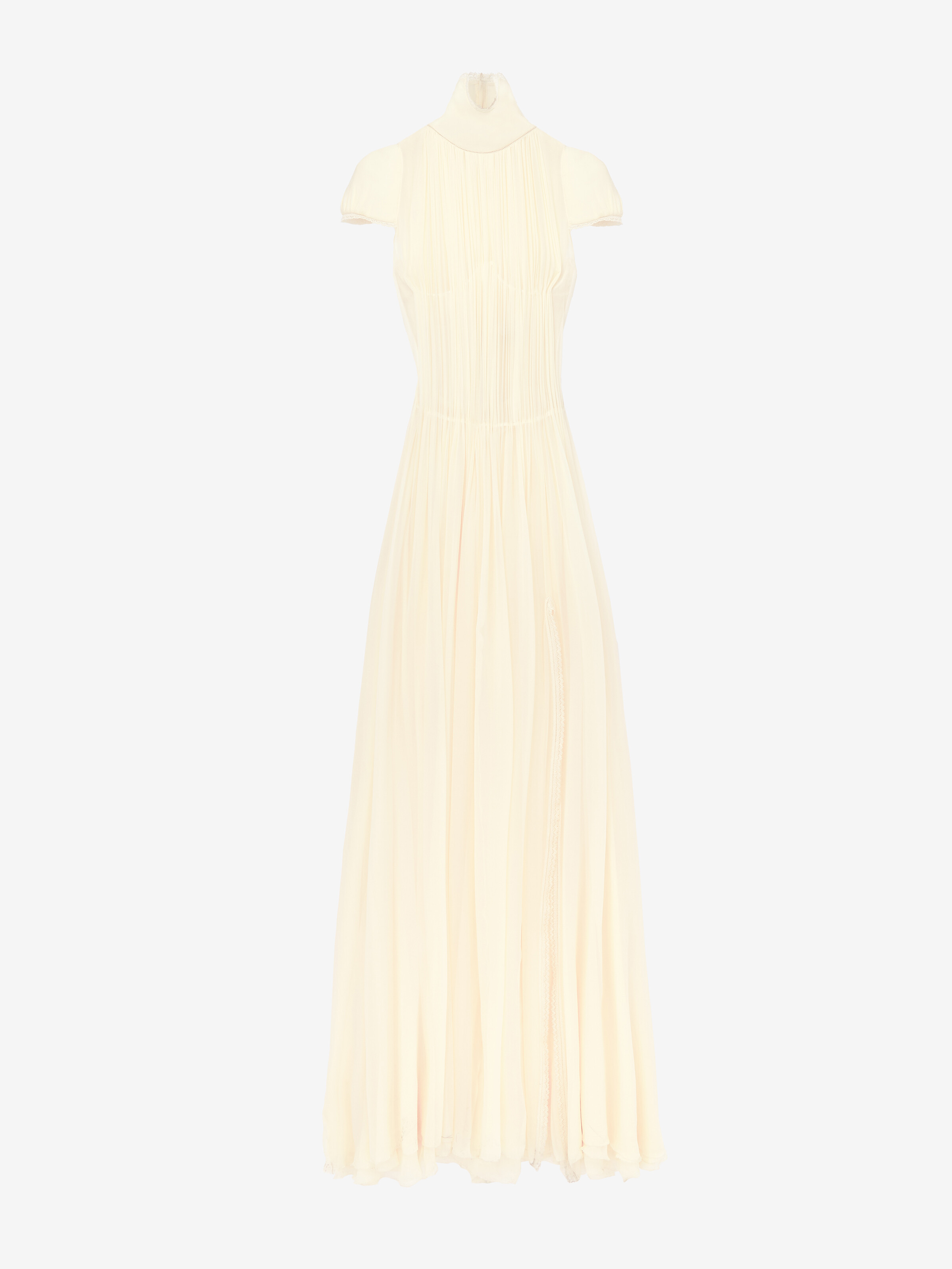 シフォン プリーツ ドレス