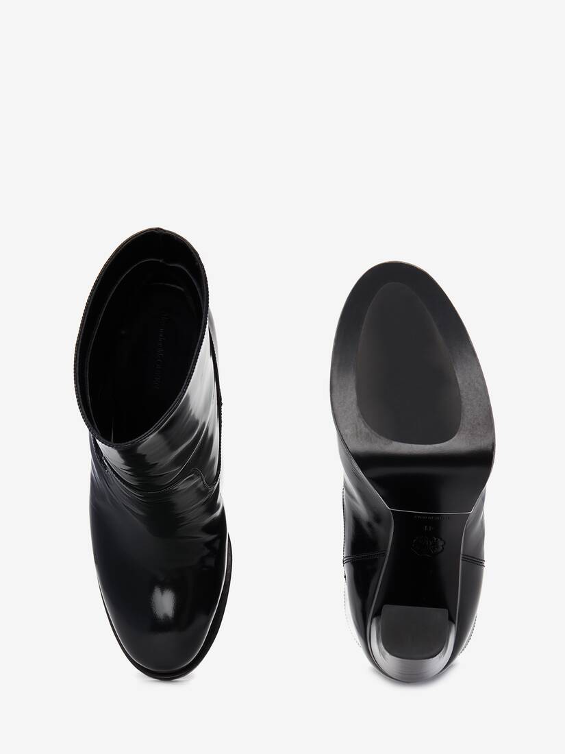 Platform Ankle Boot in Black | Alexander McQueen US