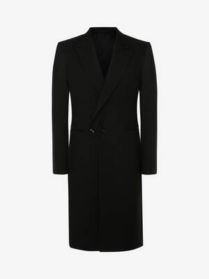 Single-breasted detachable lapel coat